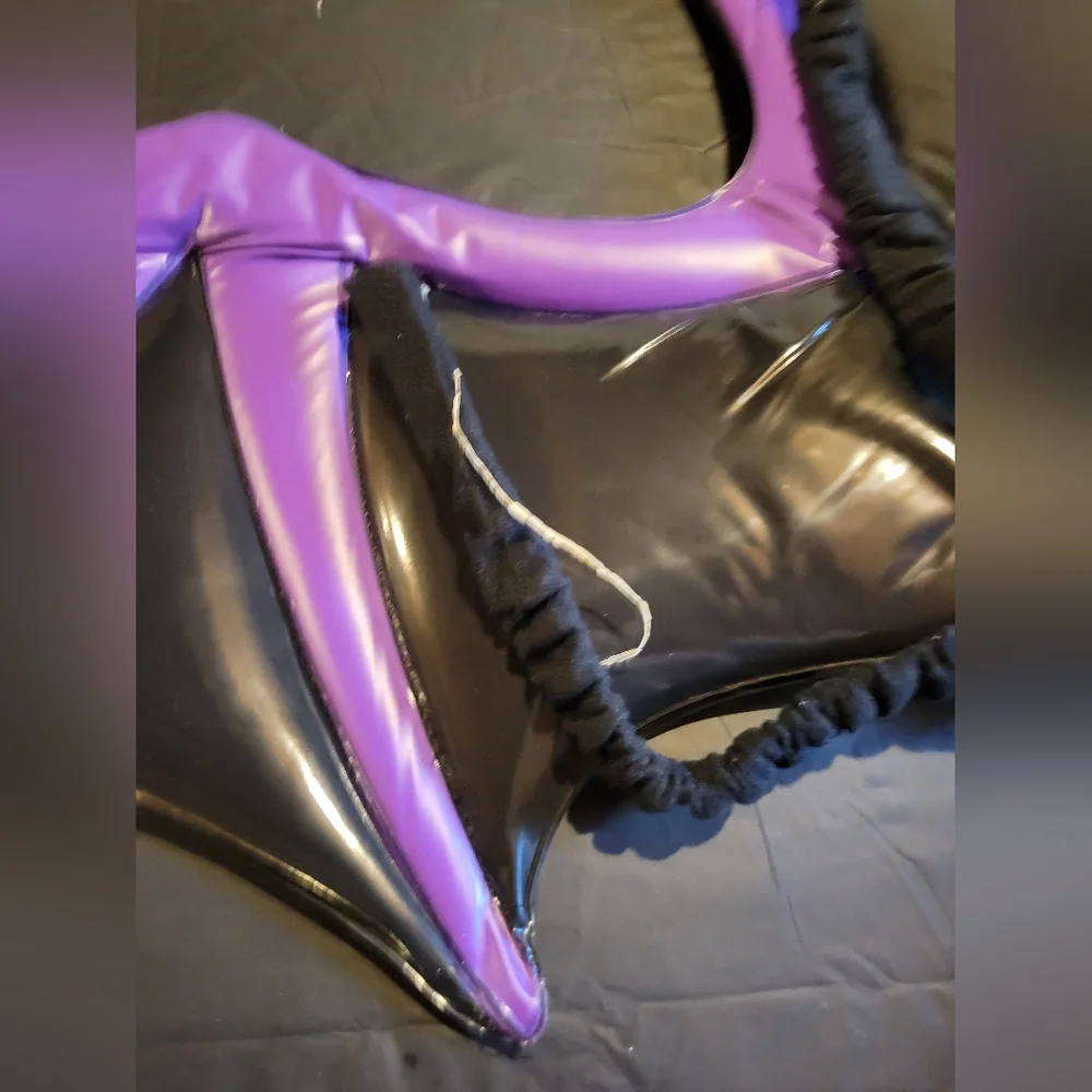 Purple and Black Bat Wings